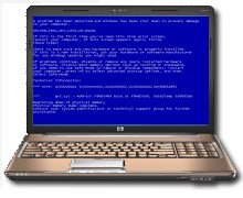 Fujitsu Lifebook
 Blue Screen Error